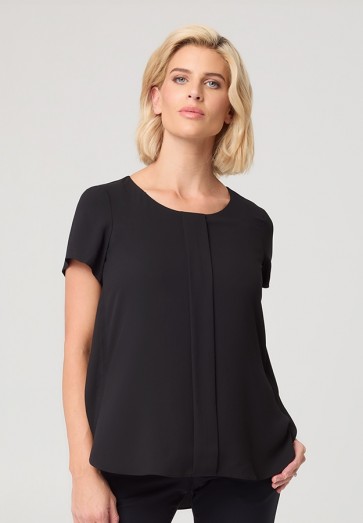 ity Collection Women's Grace Short Sleeve Top - Black