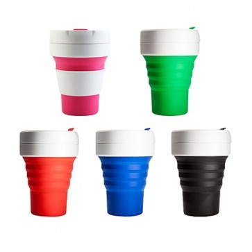 Collapsible Silicon Coffee Cups - All Colours