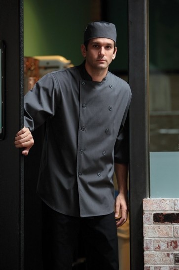 Chef Works Deep Grey 3/4 Sleeve Chef Shirt