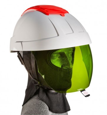 Maxisafe E-MAN 4000 Electricians Helmet with Green IR Visor and FR Balaclava