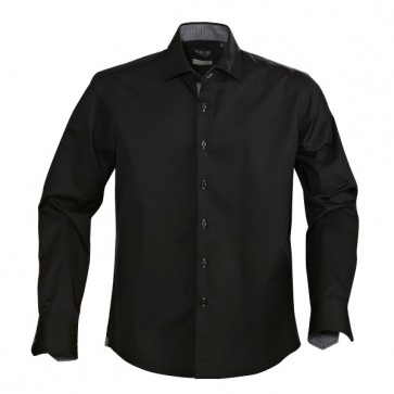 James Harvest Men's Baltimore Long Sleeve Shirt - Black