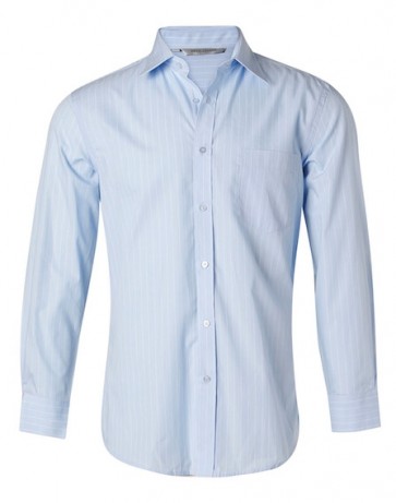 Blue Chambray White Front