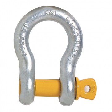 Beaver Yellow Pin Grade S Screw Pin Anchor Bow Shackle 