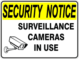Surveillance Cameras In Use Sign 