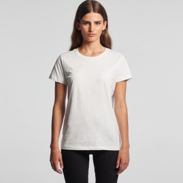 AS Colour WO's Maple Tee - White Model Front