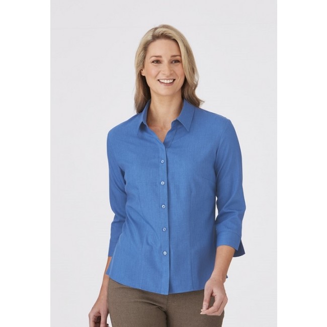 City Collection Women's Ezylin 3/4 Sleeve Shirt | Work In It
