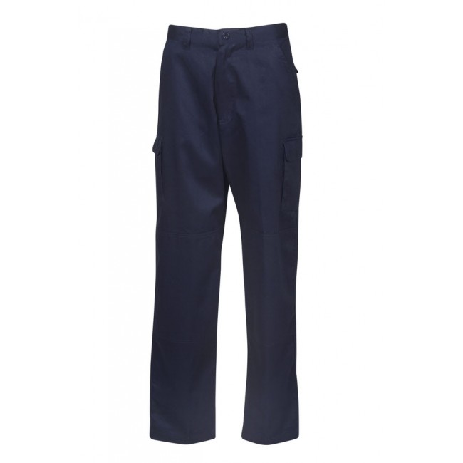 Blue Whale Light Weight Cargo Navy Trousers | Work In It