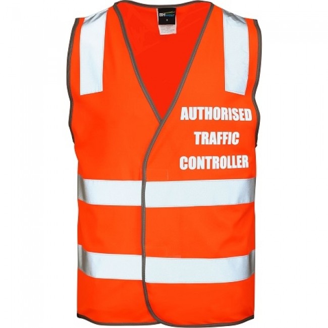 BH Wear HV Day Night Safety Vest Pre - Printed Reflective Authorised ...