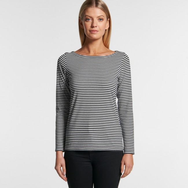 AS Colour WO's Bowery Stripe Long Sleeve Tee | Work In It