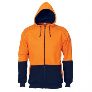 DNC Hi Vis Contrast Piping Fleecy Hoodie