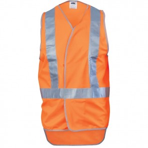 DNC Hi Vis Day/Night X Back Safety Vest with Tail
