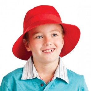 Legend Kids Twill Bucket Hat with Toggle - Red Model