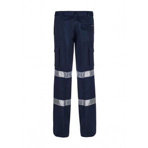 Work Craft Ladies Mid Weight Cargo Cotton Drill Trouser with CSR Reflective tape