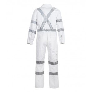 Work Craft Hi Vis Cotton Drill Coverall with CSR Reflective Tape