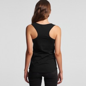 AS Colour WO's Yes Racerback Singlet - Curved Hem