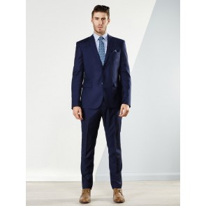 Aston Colton Men's Pure Wool Suit Jacket Royal Blue