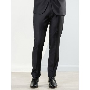 Aston Colton Men's Pure Wool Trousers - Charcoal