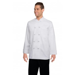 Chef Works Bordeaux White Chef Jacket - Front
