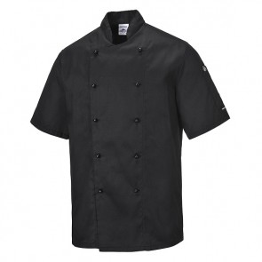 Portwest Unisex Kent Chefs Jacket Short Sleeve 