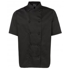 JBs wear Unisex Chef's Jacket Short Sleeve - Black