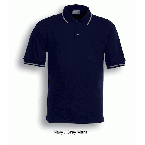 Bocini Unisex Adult Pocket Short Sleeve Polo Shirt
