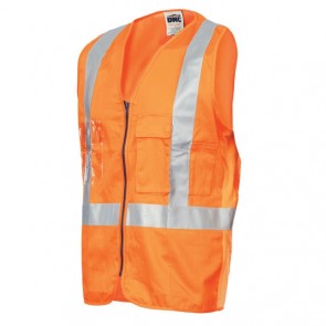 DNC Day/Night Cross Back Cotton Safety Vests with CSR R/Tape