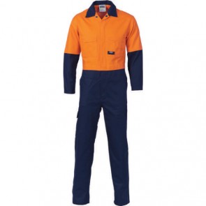 DNC HiVis Cool-Breeze 2-Tone LightWeight Cotton Coverall