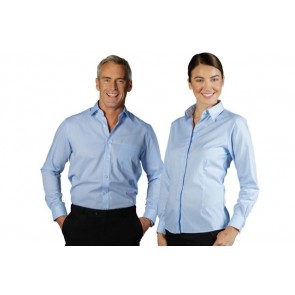 Gloweave Bell Women's Textured Mini Check Long Sleeve Shirt