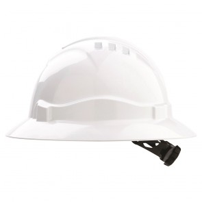 Pro Choice V6 Unvented Full Brim Hard Hat with Ratchet Harness