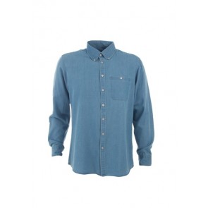 Identitee Mens Dylan Long Sleeve Shirt - Vintage Blue