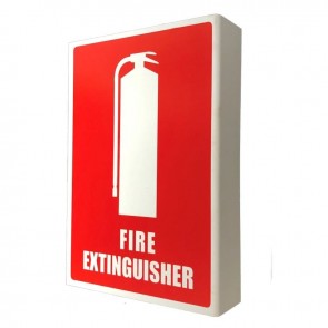 Right Angle Fire Extinguisher Location Sign