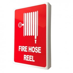 Right Angle PVC Pictograph Fire Hose Reel Location Sign