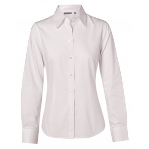 Benchmark Women's Cotton Poly Stretch Long Sleeve Shirt