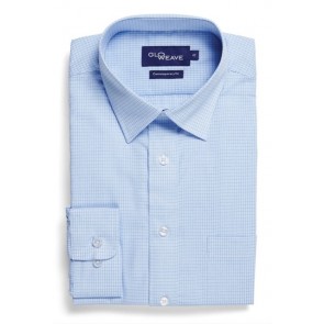 Gloweave Bell Men's Textured Mini Check Long Sleeve Shirt
