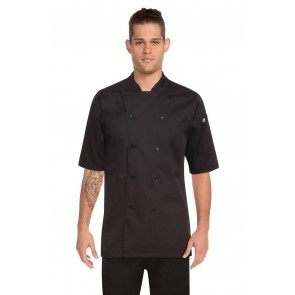 Chef Works Men's Black Chef Shirt - Front