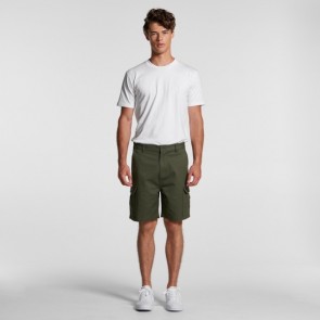 AS Colour Men's Cargo Shorts - Army Model Front
