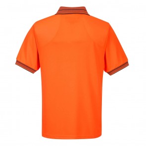 Portwest Hi Vis Micro Mesh Short Sleeve Polo Shirt