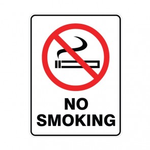 No Smoking Sign 300 x 225mm Metal