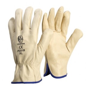 Premium Cowhide Rigger Beige Glove