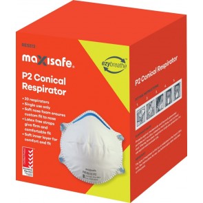 Maxisafe P2 Conical Disposable Respirator 20 Pack