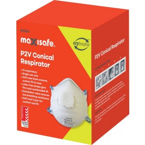 Maxisafe Conical Respirator with Valve 10 Pack