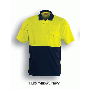 Bocini Unisex Adults Hi Vis Short Sleeve Polo Shirt