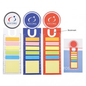 Sticky Notes with Bookmark & Ruler - All Colours