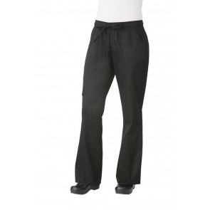 Chef Works Women's Black Cargo Chef Pant