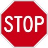 Stop Sign 450mm Octagonal Aluminium